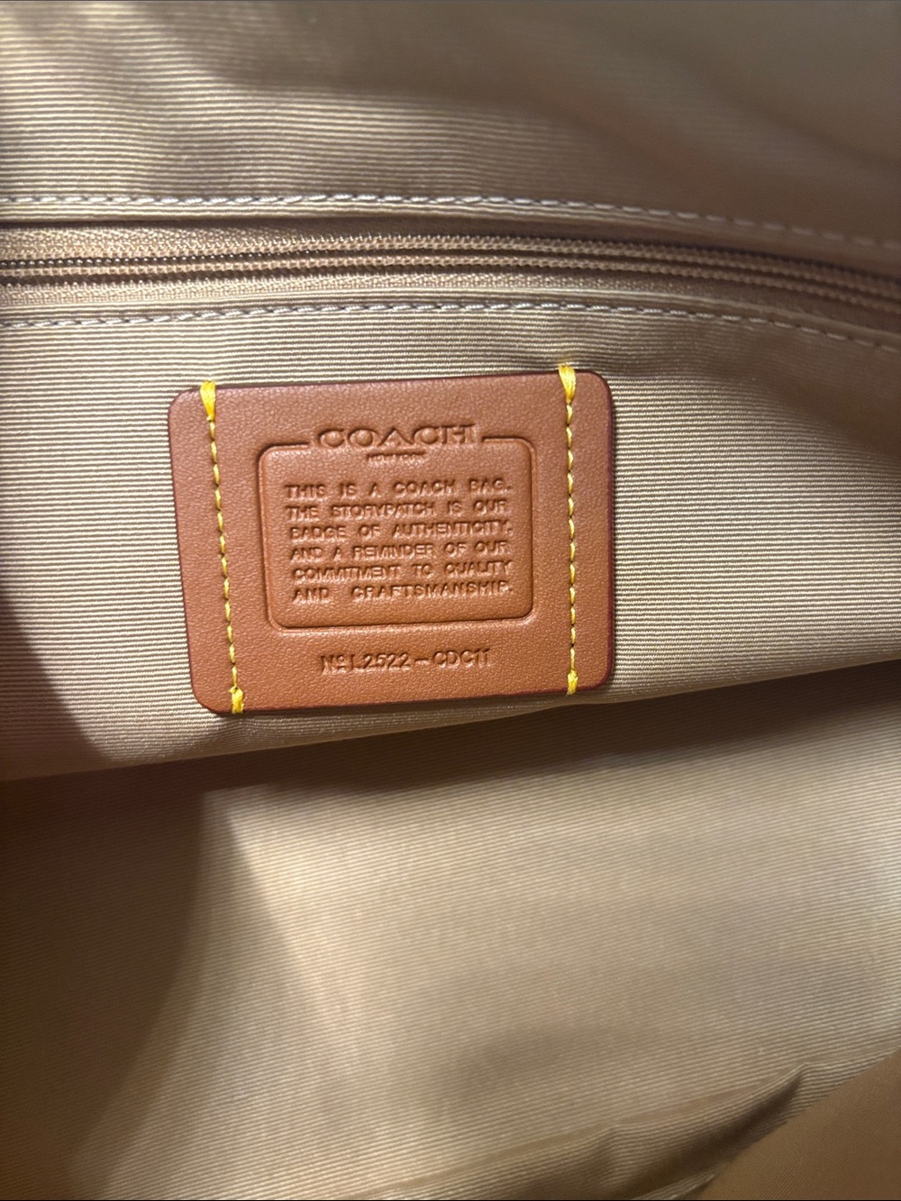 Coach Cream Newspaper-Print Shoulder Bag - Picture 7 of 7